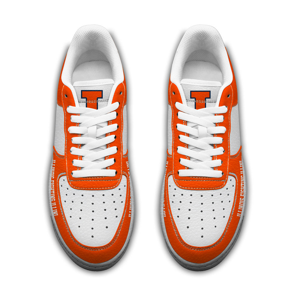 Illinois Fighting Illini | Premium NCAA Only Show Up AF1 Shoes