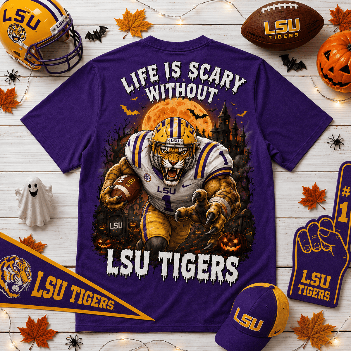 LSU Tigers | Premium NCAA Halloween 3D Shirt NY