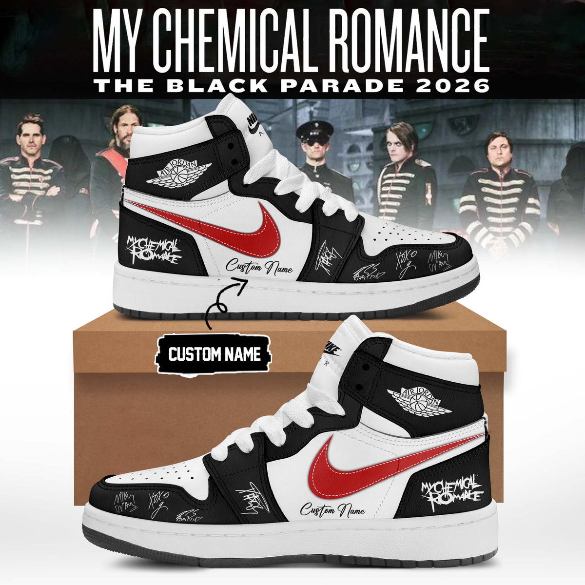 MCR The Black Parade 2026 Tour New Merch Shoes | LG19