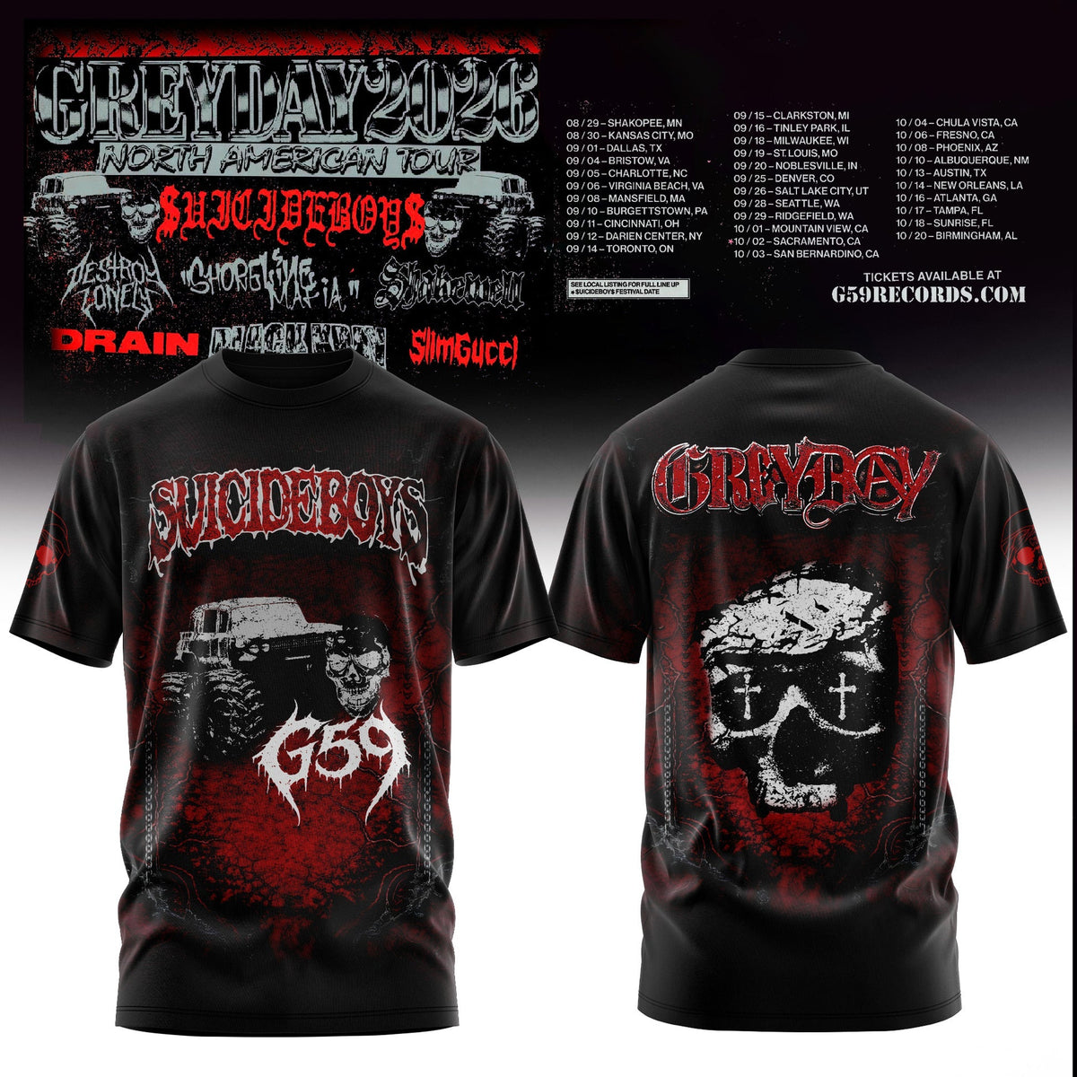 Greyday 2026 - North American Tour T-Shirt | XX81