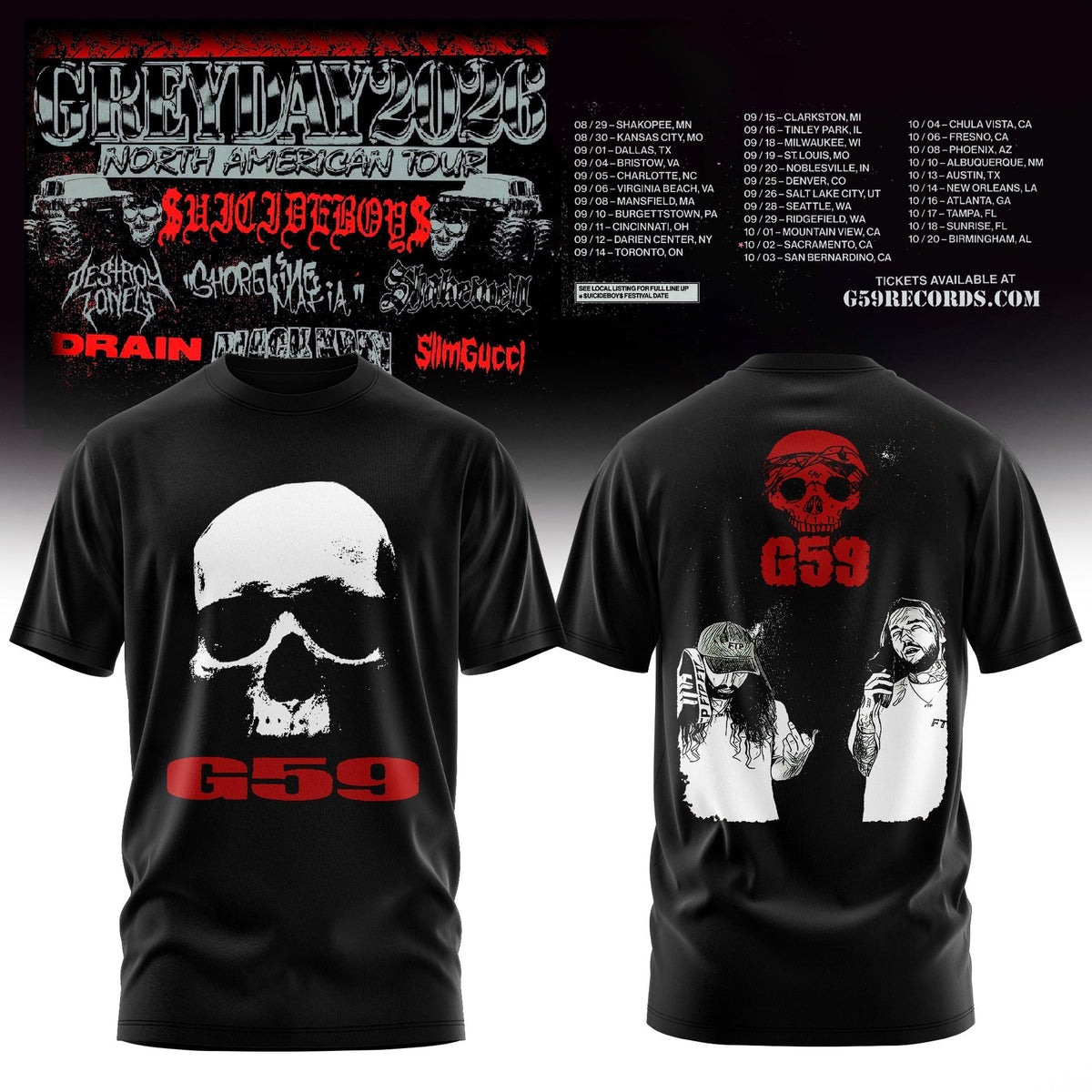 Greyday 2026 - North American Tour T-Shirt | DP20