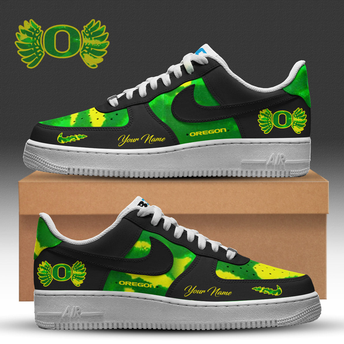 Oregon Ducks Football x GDucks AF1 Shoes Limited Editions | SI19