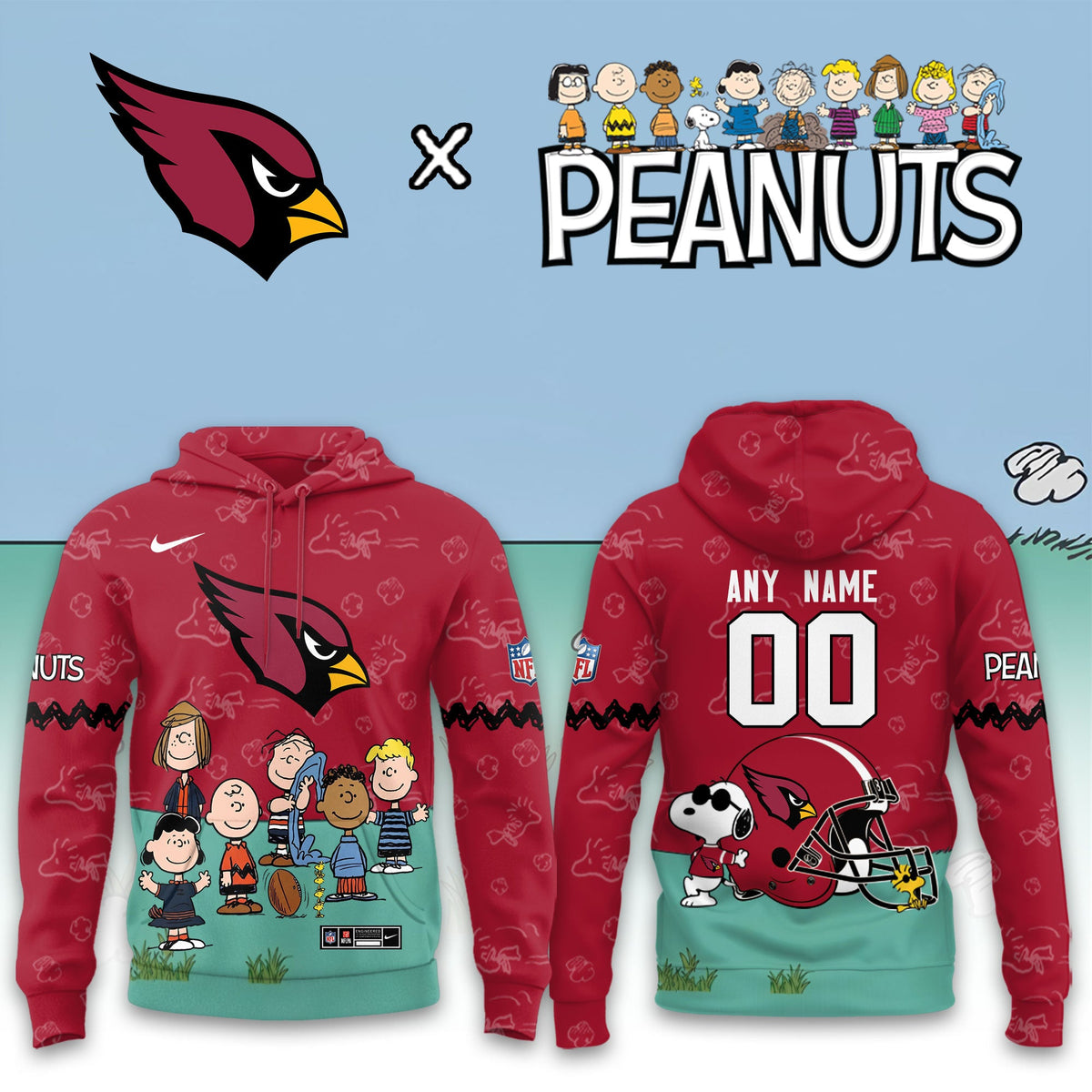 Arizona Cardinals x Peanuts Snoopy 2026 Special Edition Hoodie