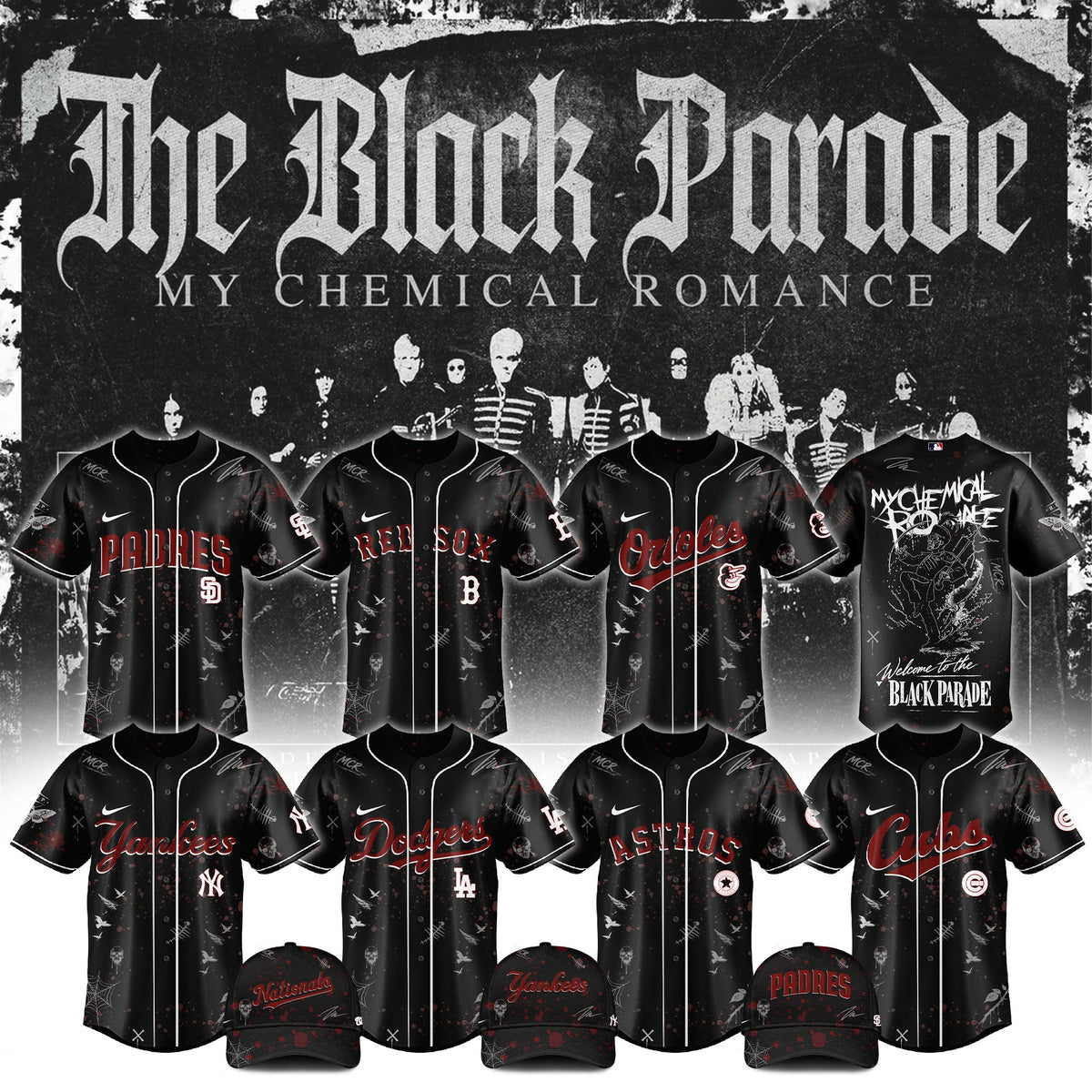 All Team x MCR The Black Parade Tour 2026 Jersey Limited Edition V1 | TM20