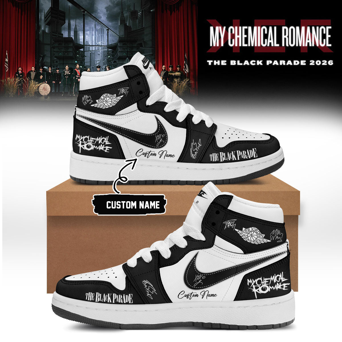 My Chemical Romance Limited Edition Signature Shoes | QW70