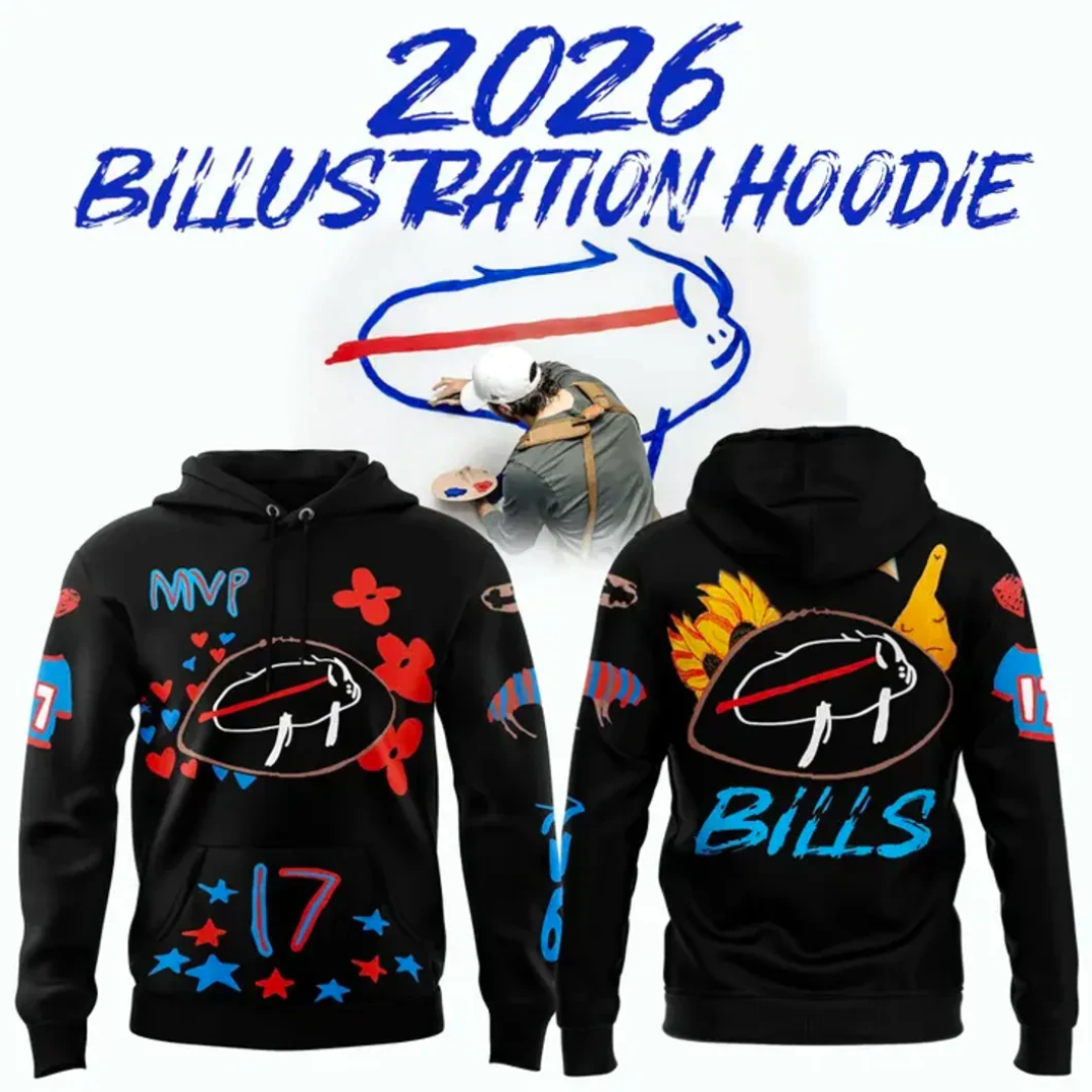 Buffalo Bills Billustration 2026 Limited Edition Hoodie | EN67