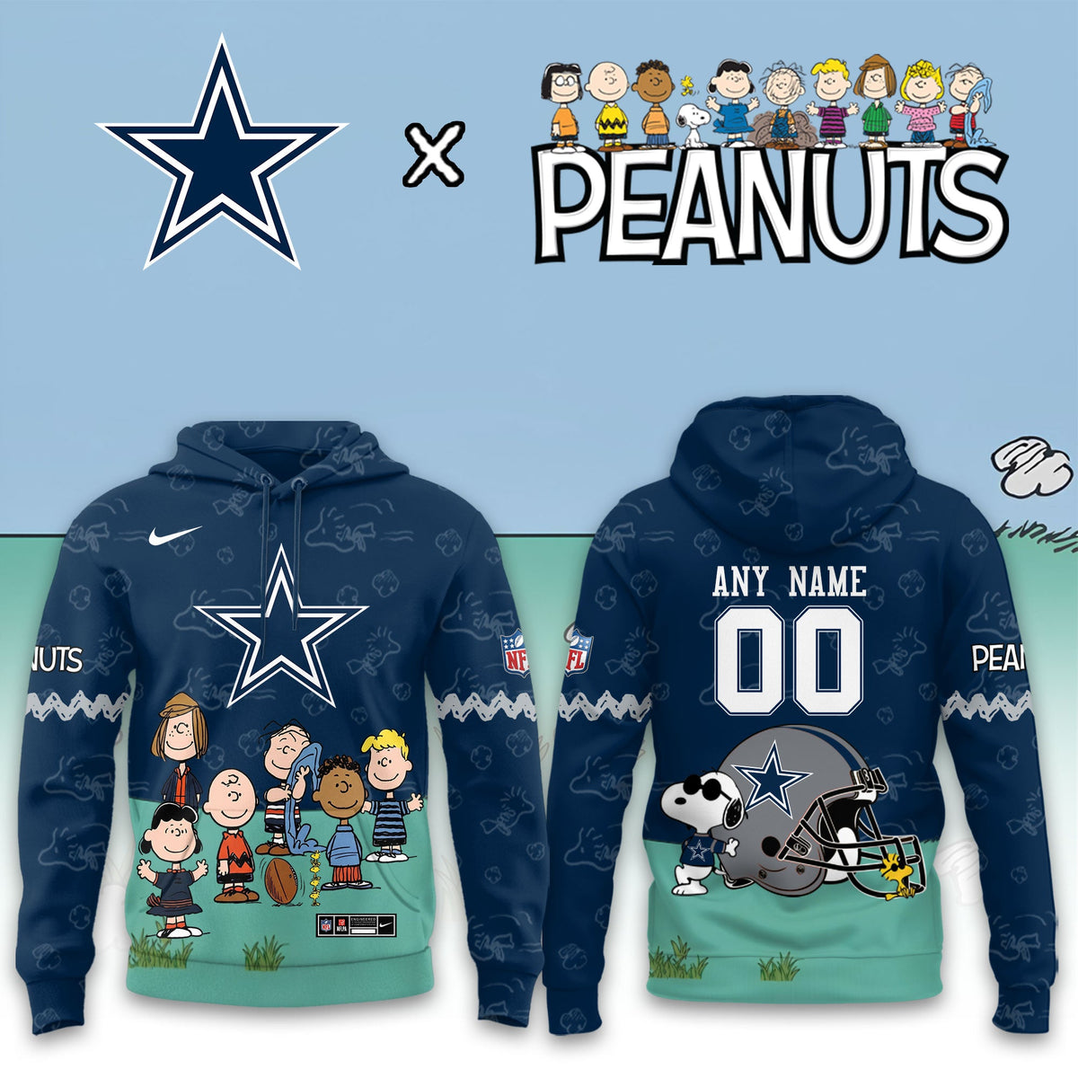 Dallas Cowboys x Peanuts Snoopy 2026 Special Edition Custom Hoodie