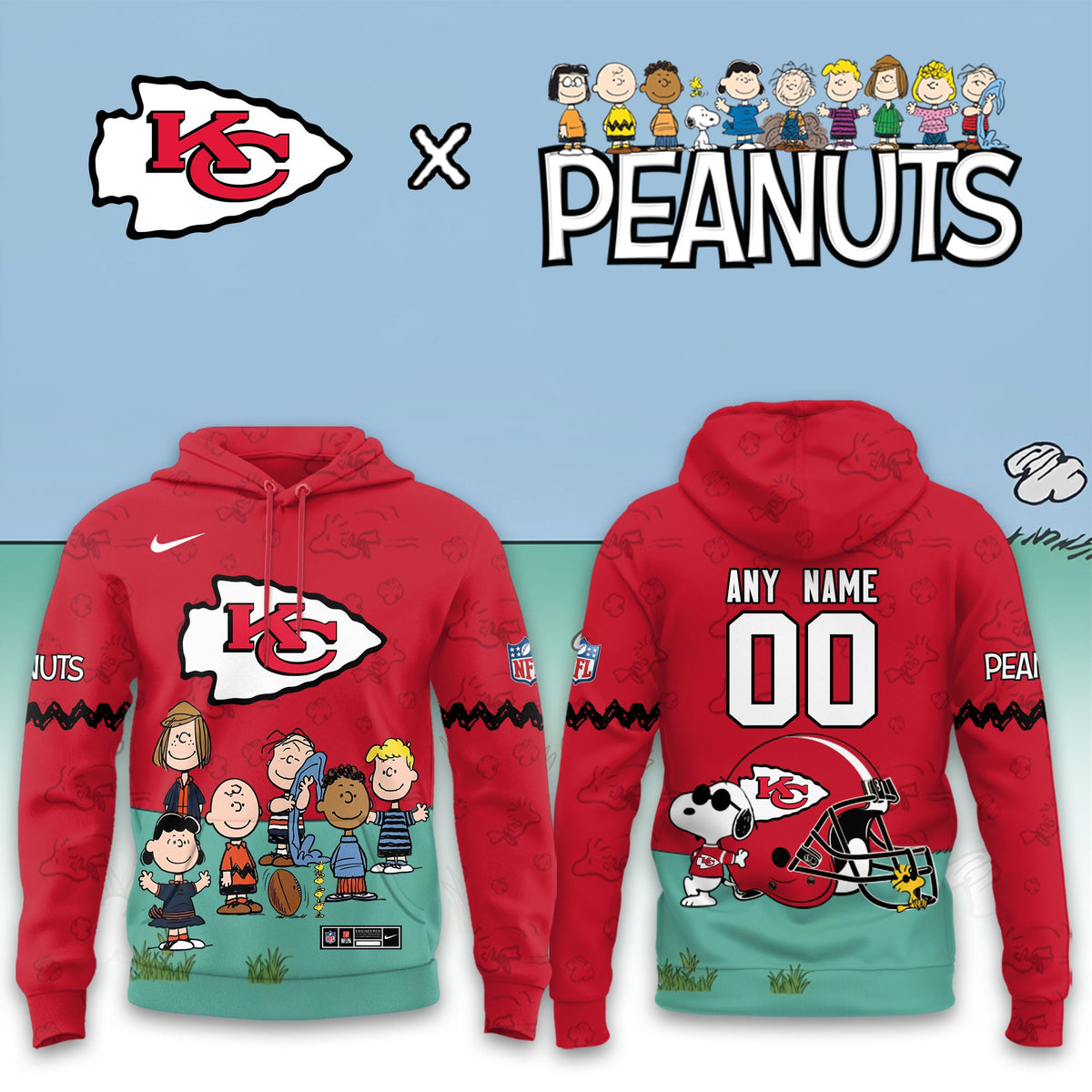 Kansas City Chiefs x Peanuts Snoopy 2026 Special Edition Custom Hoodie