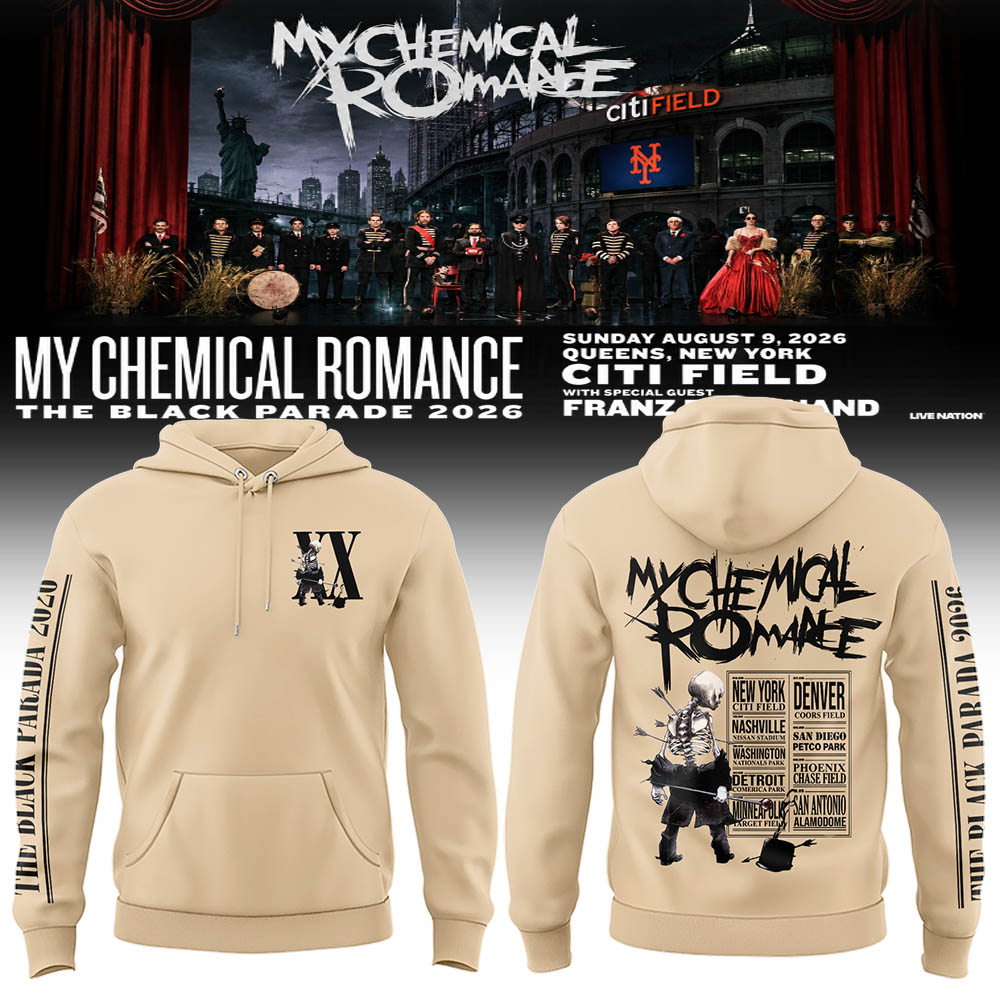 Limited Edition MCR Long Live The Black Parade Tour US 2026 Hoodie | DS75