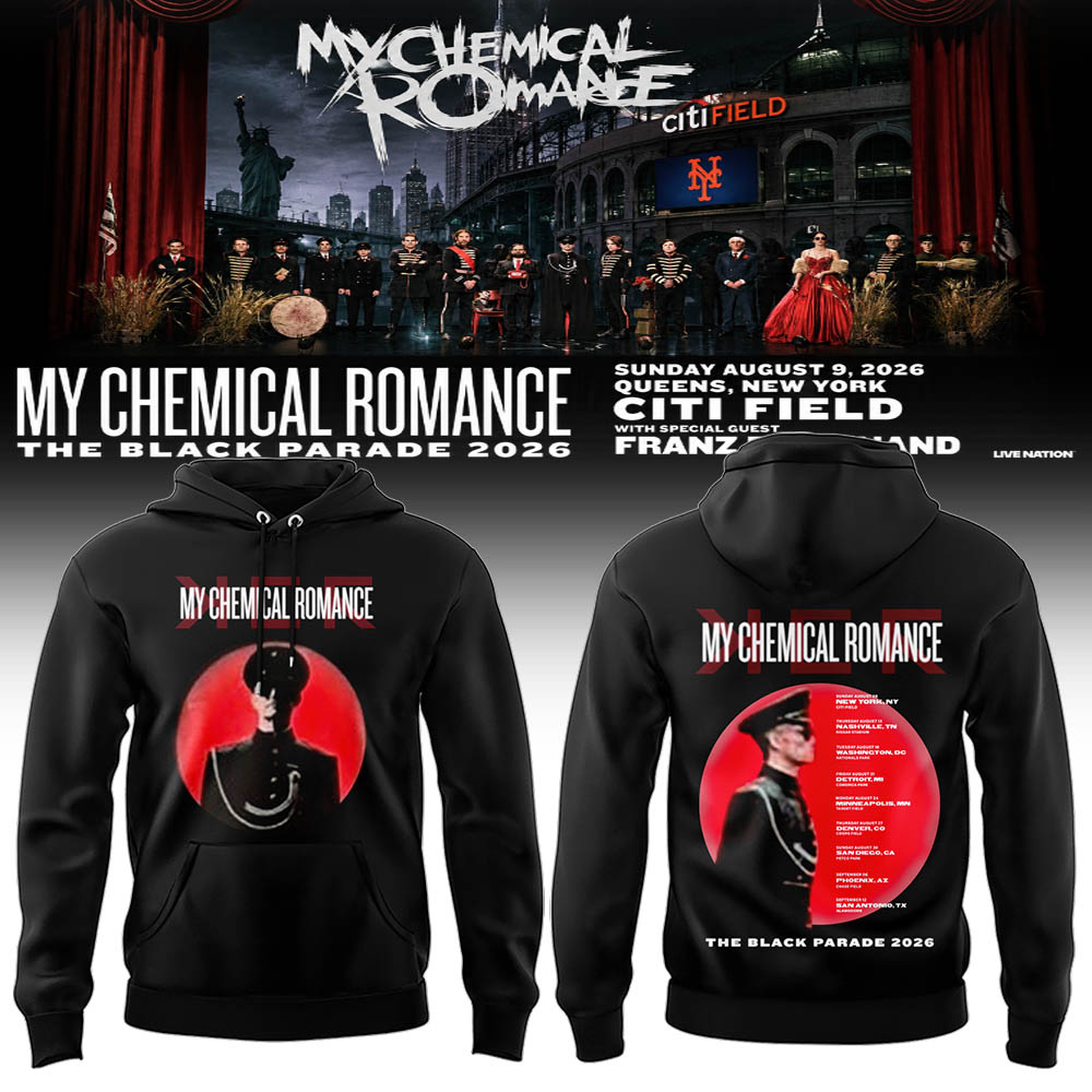 Limited Edition MCR Long Live The Black Parade Tour US 2026 Hoodie | PI77