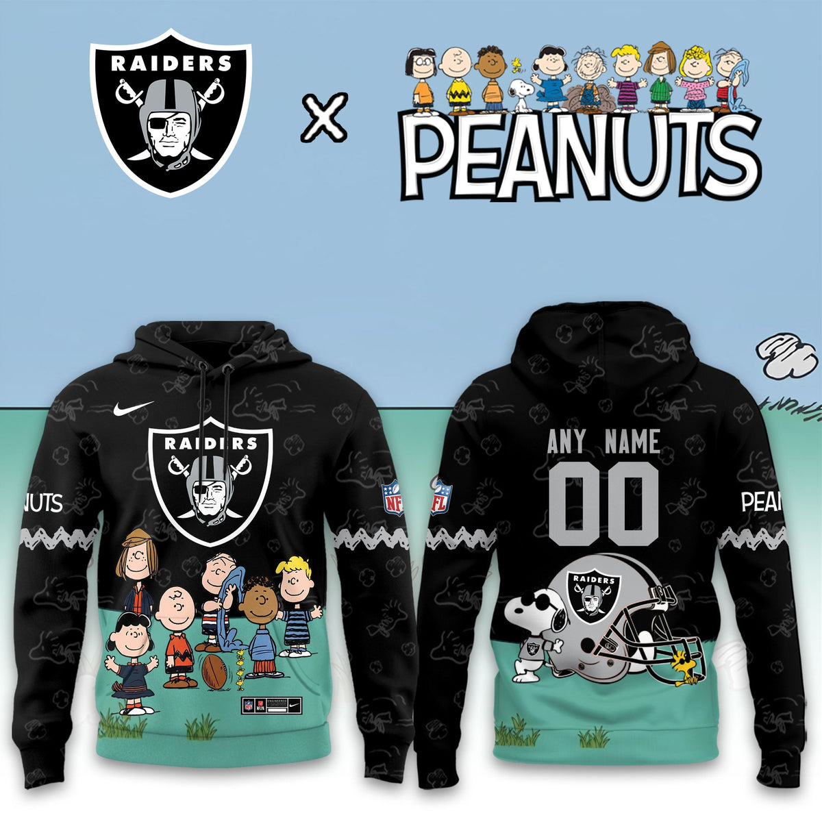 Las Vegas Raiders x Peanuts Snoopy 2026 Special Edition Custom Hoodie
