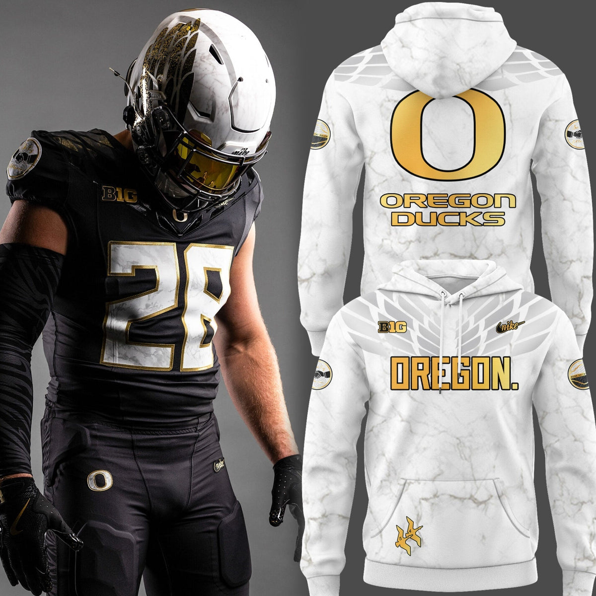 Limited Edition Ducks FB A Tribute to Phil and Bill "ShoeDuck" White Hoodie | WW18