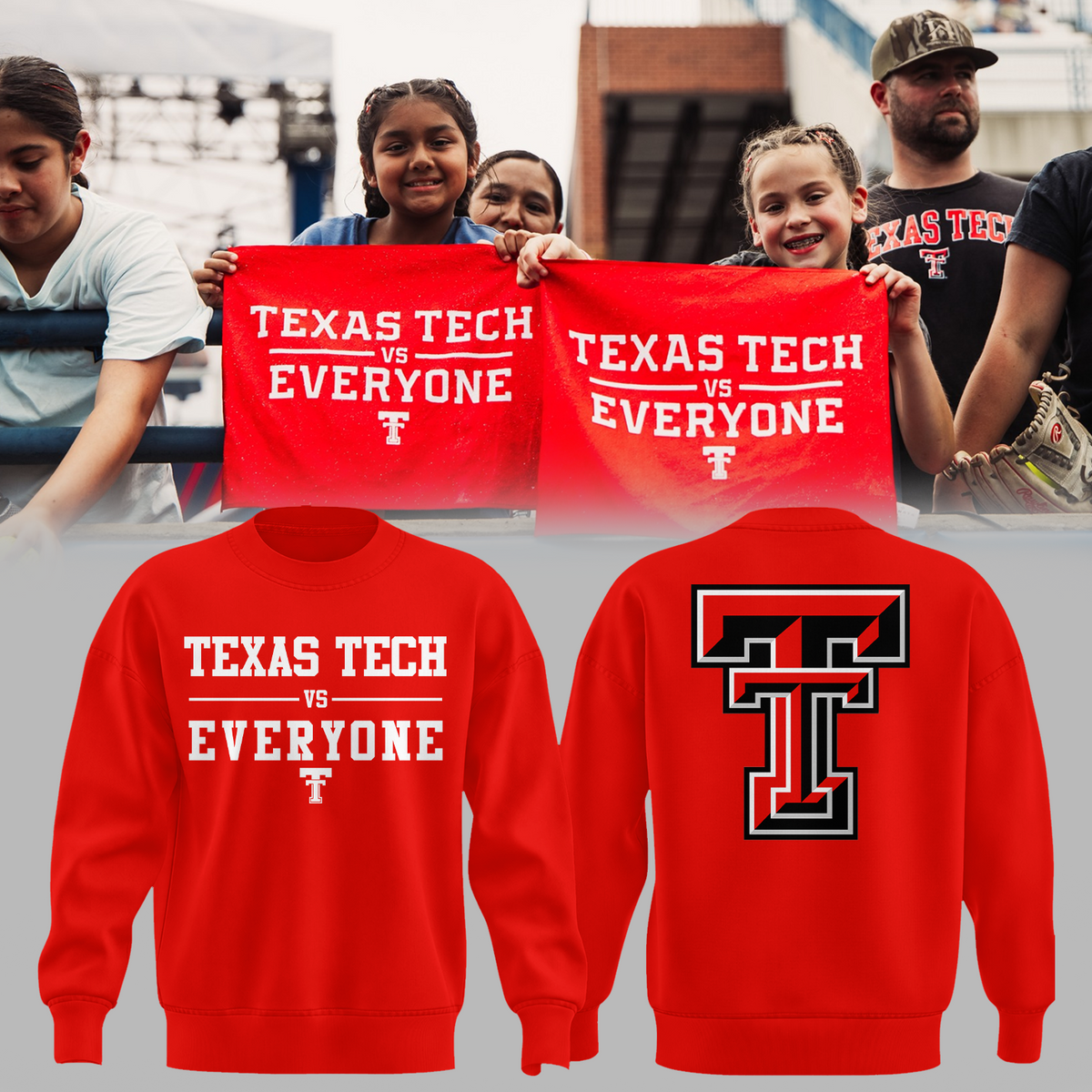 Texas Tech Special "Texas Tech Vs Everyone" Limited Edition Sweatshirt | VA11