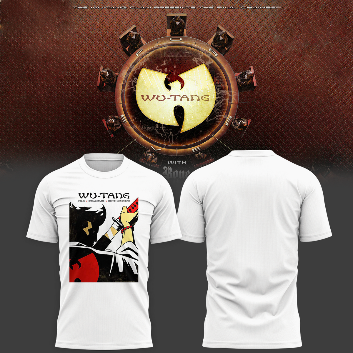 Wu-Tang Clan "The Final Chamber" Concert Poster Graphic Tshirt | GJ22