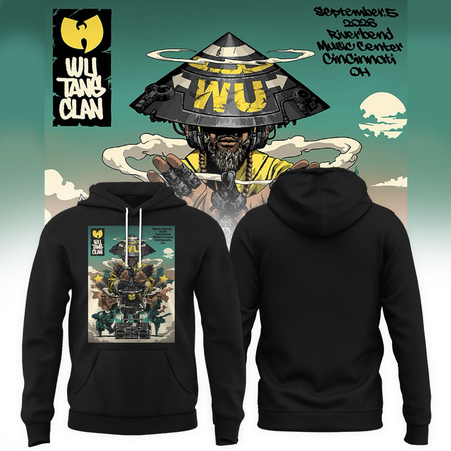 Wu-Tang Clan Cincinnati OH Live At Riverbend Music Center On Sep 5 2026 Hoodie | IM24