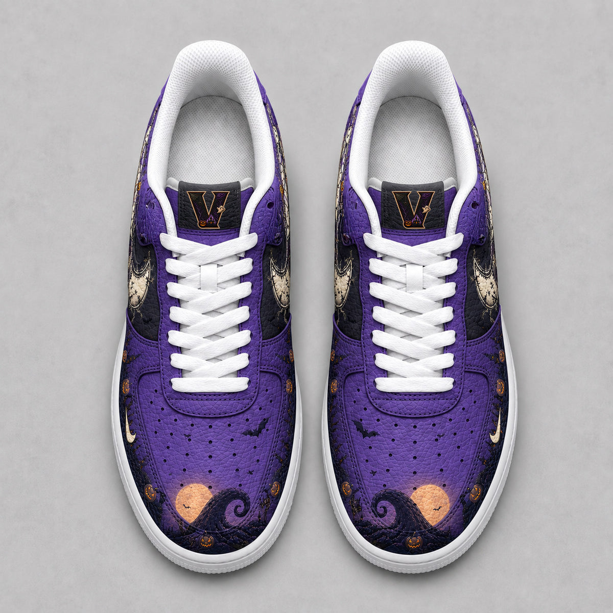 Vanderbilt Commodores | Premium NCAA Haunted Moon Halloween Custom Low Top Sneakers