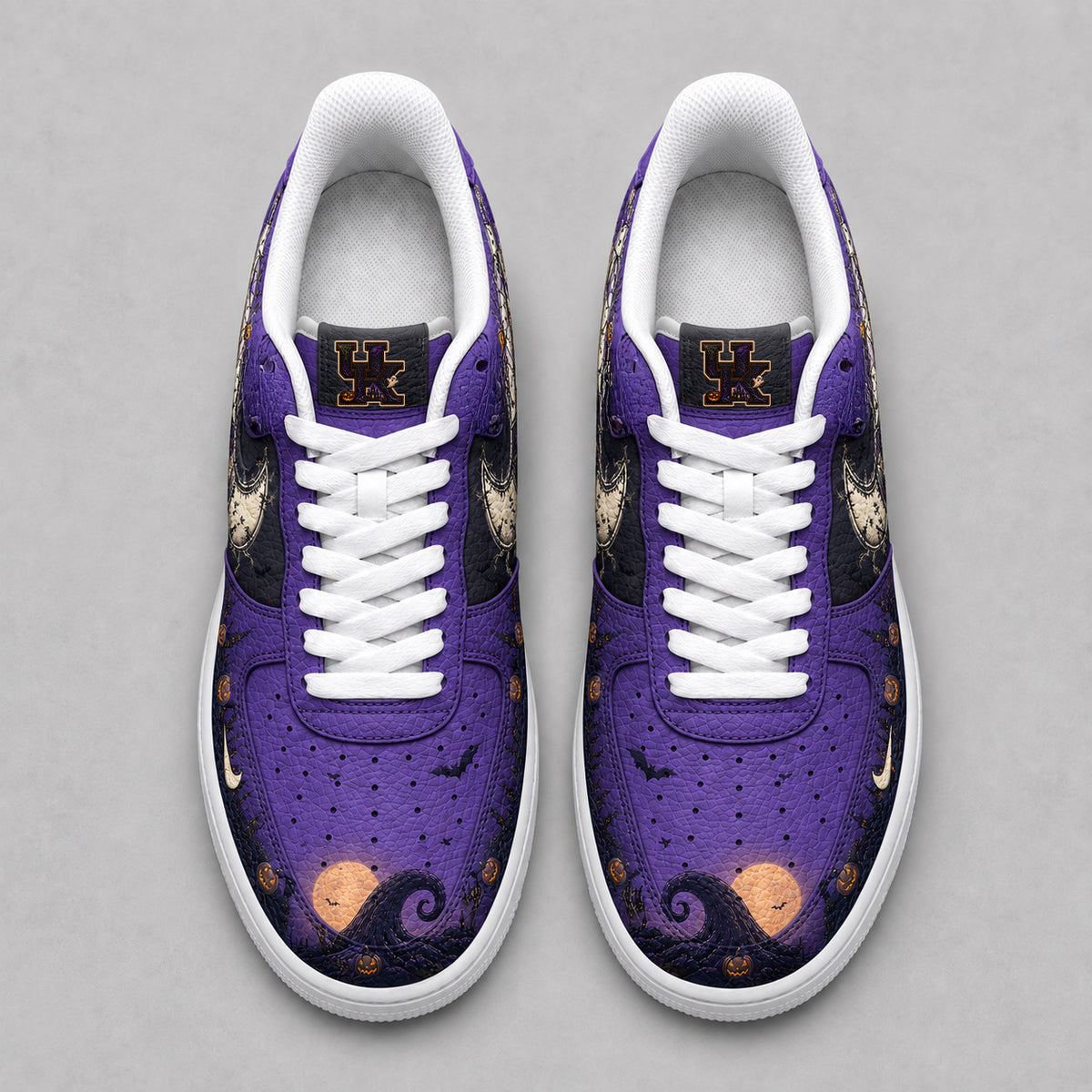 Kentucky Wildcats | Premium NCAA Haunted Moon Halloween Custom Low Top Sneakers