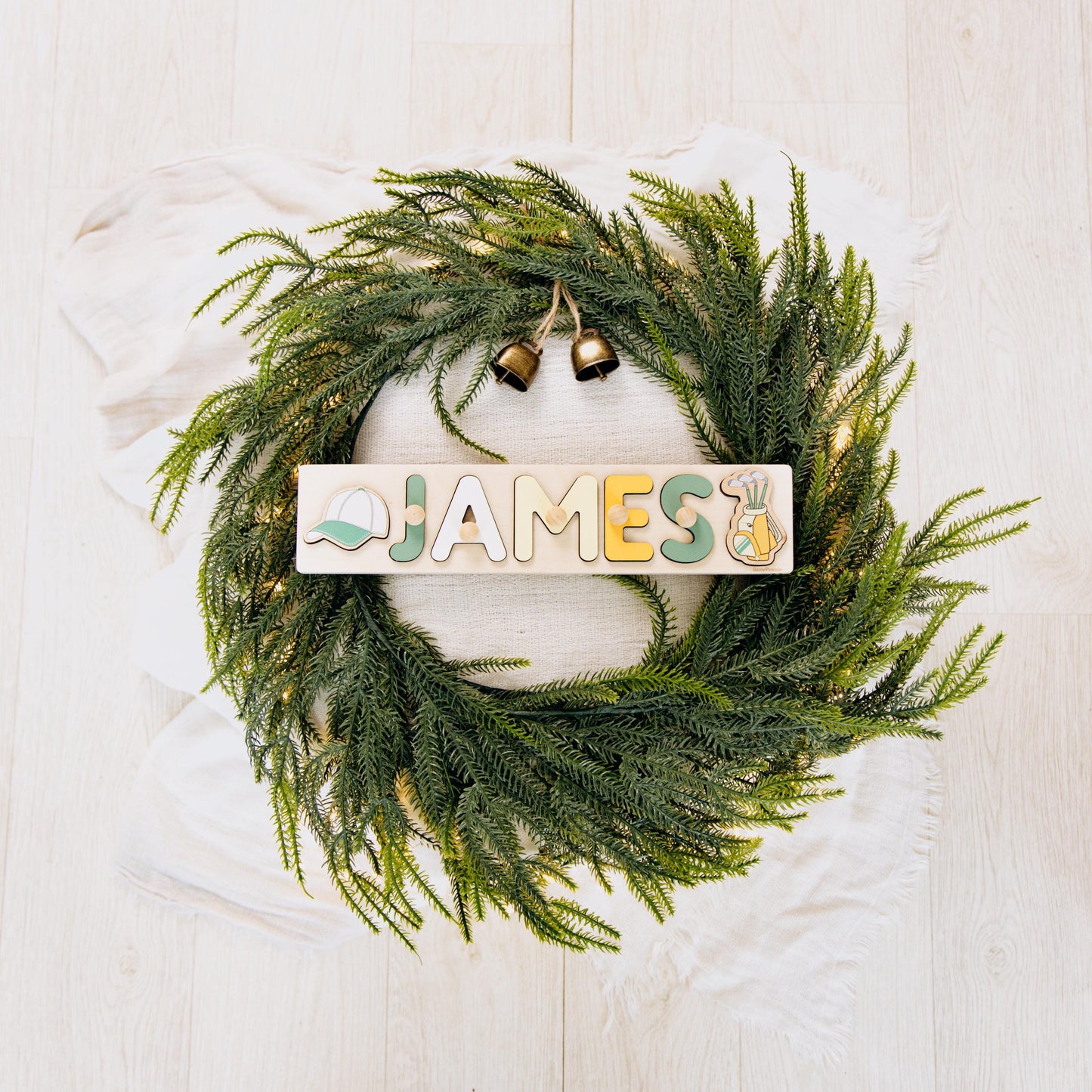 Personalized Sports Name Puzzle Boys Baby Shower Gift Ball Nursery Decor Montessori Toys Kids Easter Gift