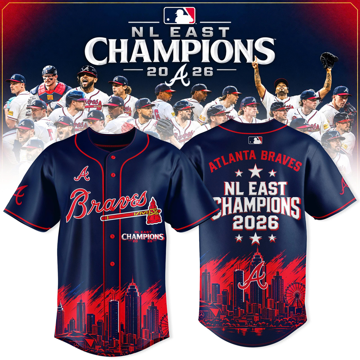 Atlanta Braves - 2026 NL East Champions Jersey