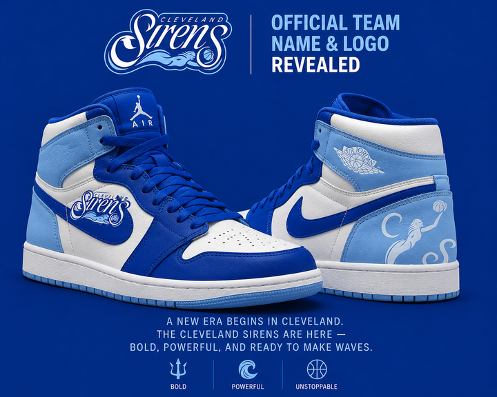 Cleveland Sirens Royal Blue Sneakers | XR22