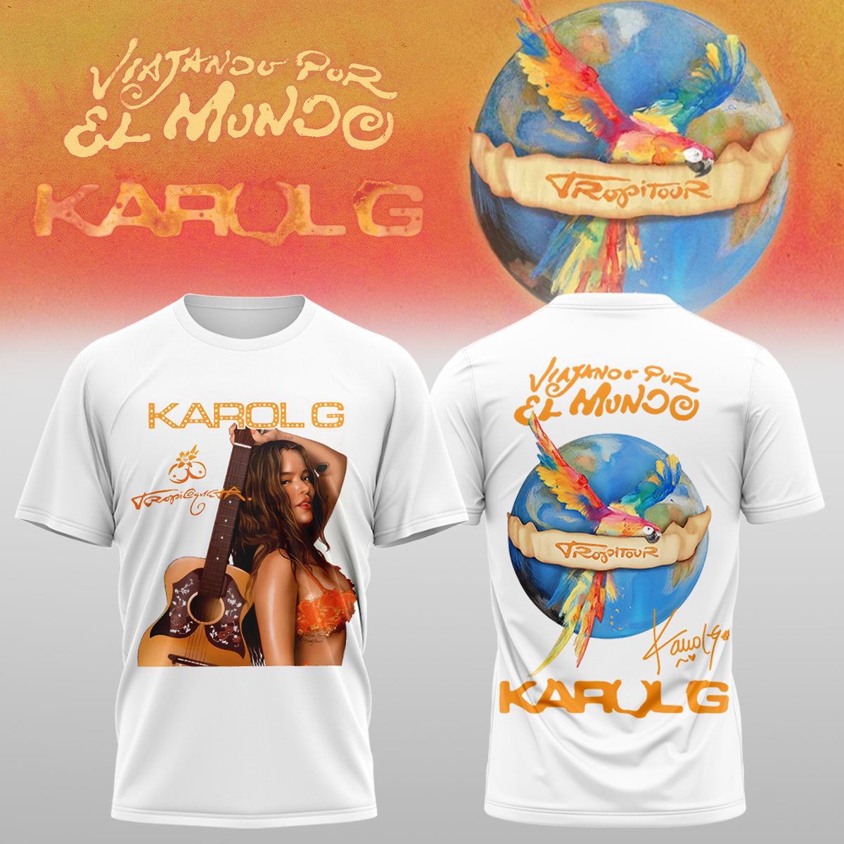Karol G - Nos Vamos de Tour 2026 Limited Edition Signature Tshirt