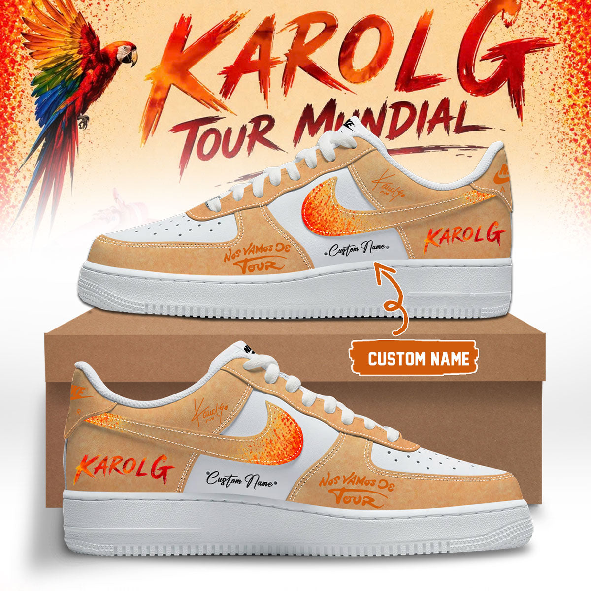 Karol G - Nos Vamos de Tour Limited Edition Signature - AF1 Shoes | VP90