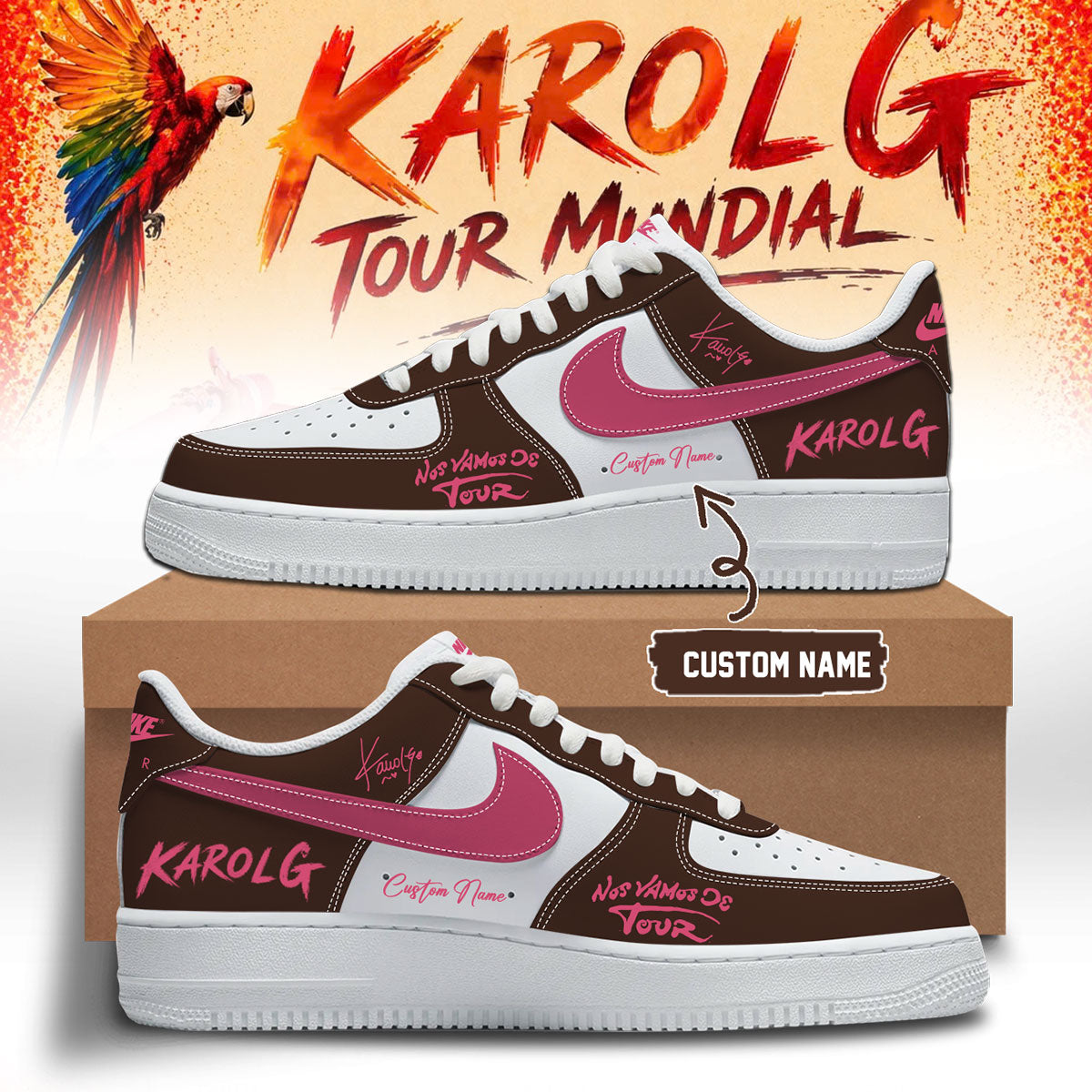 Karol G - Nos Vamos de Tour Limited Edition Signature - AF1 Shoes |DC65