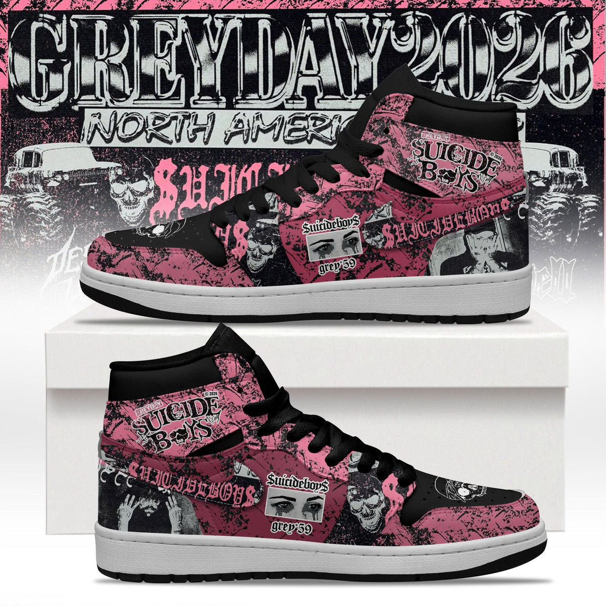 SuicideBoyS Greyday Tour 2026 Merch - North American Tour JD1 Shoes | KZ59