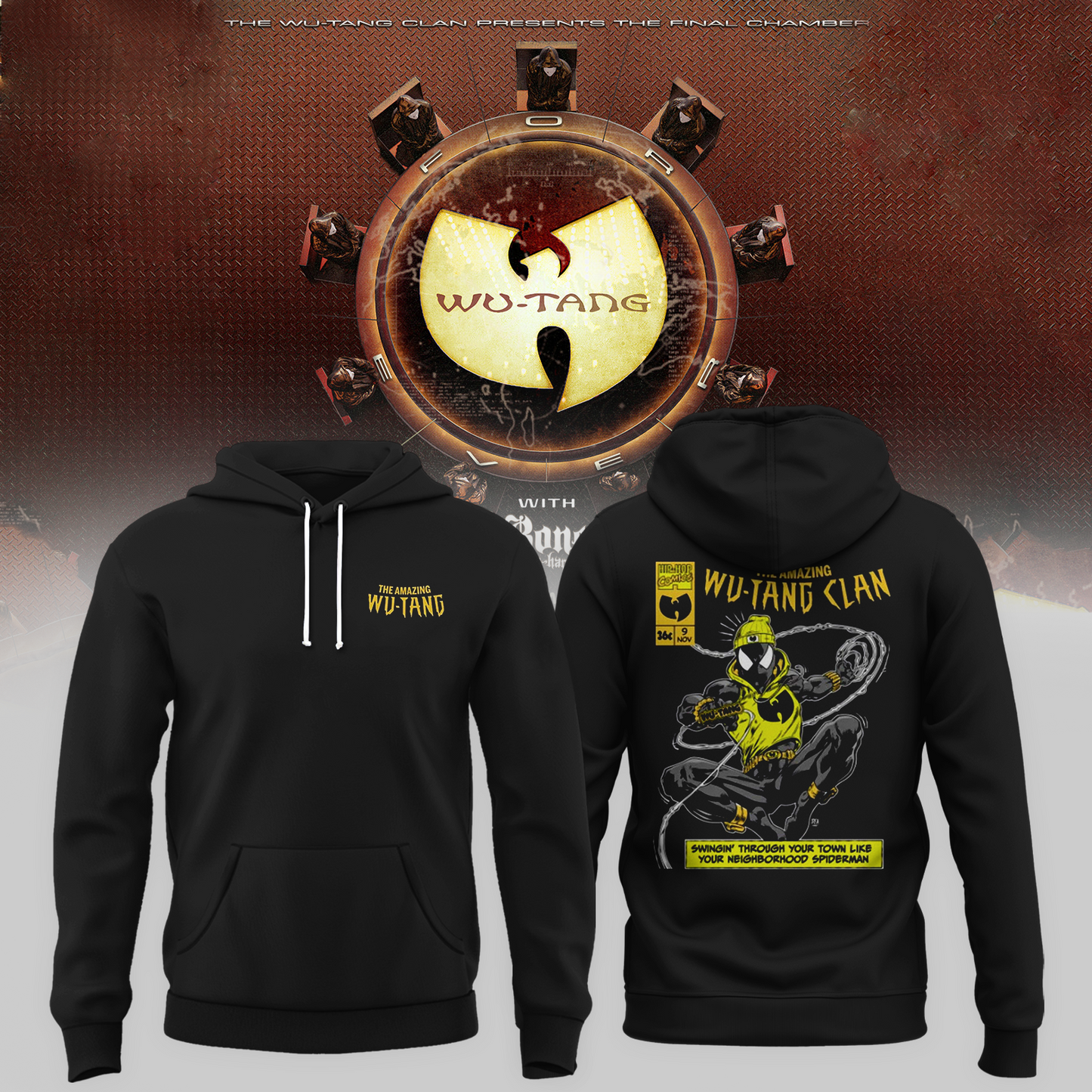 Wu-Tang Clan x Spider-Man Spider Wu Premium Hoodie | UT36