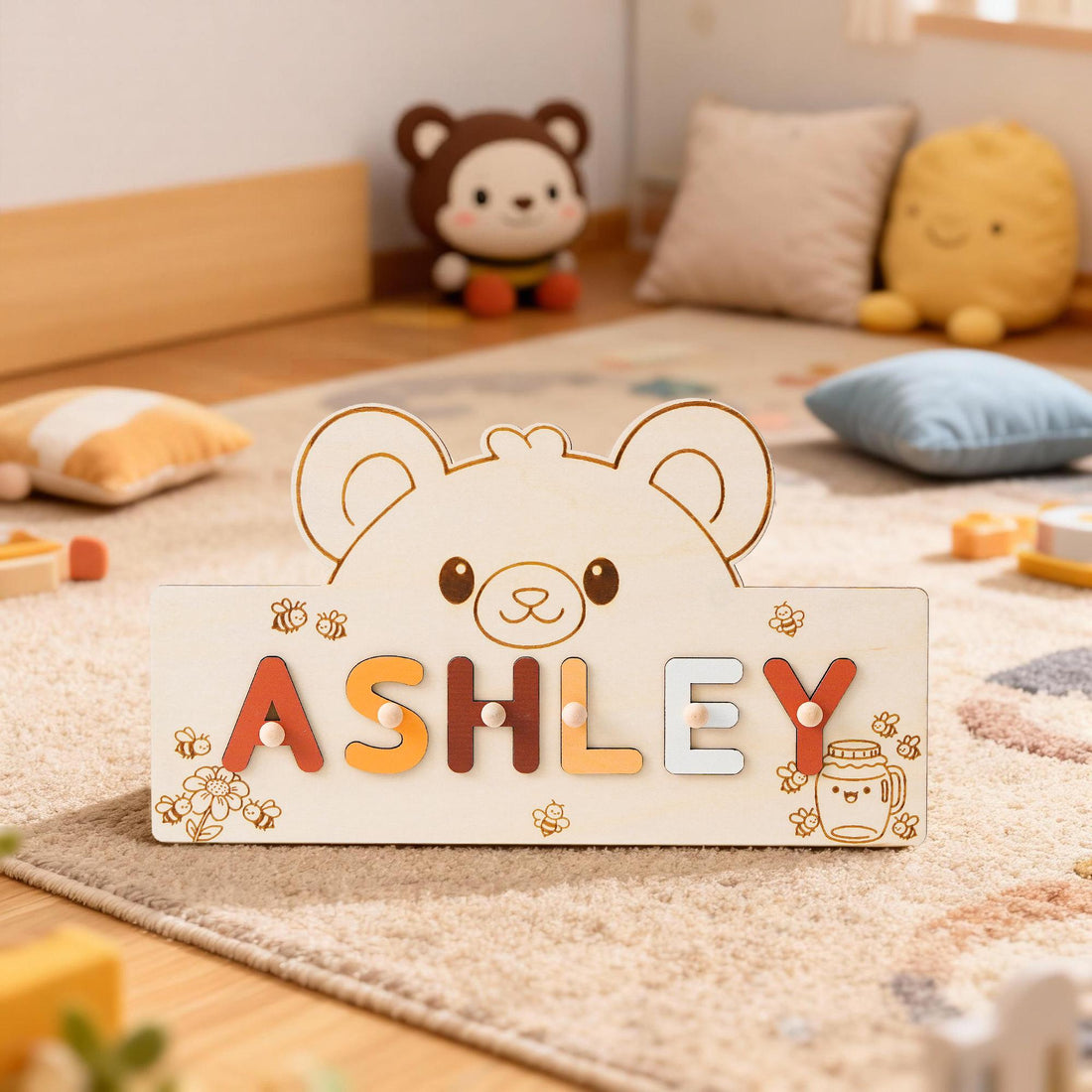 🧸 Create a Dreamy Nursery with Our Personalized Teddy Bear Name Puzzles ✨