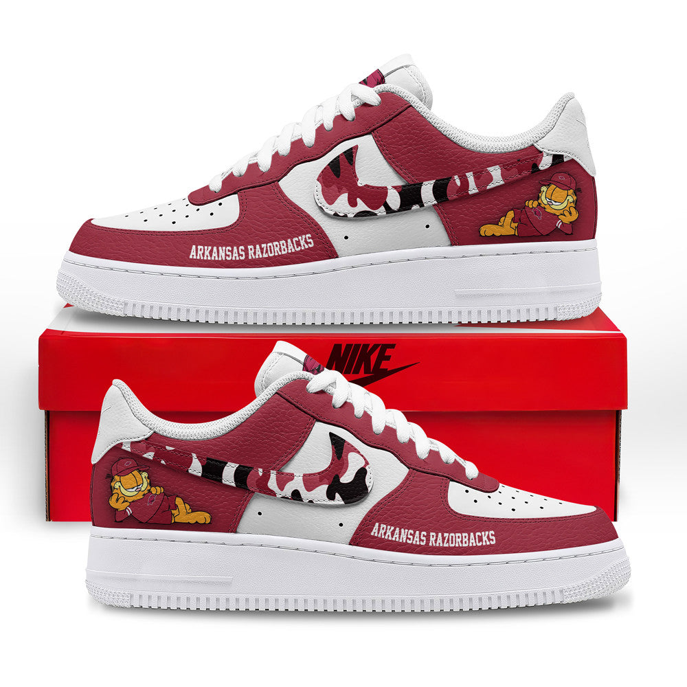 Arkansas Razorbacks | Premium NCAA Only Show Up AF1 Shoes