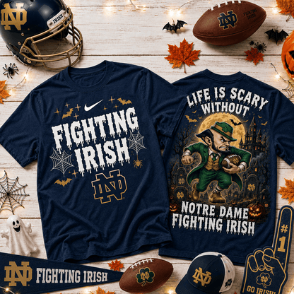 Notre Dame Fighting Irish | Premium NCAA Halloween 3D Shirt NY