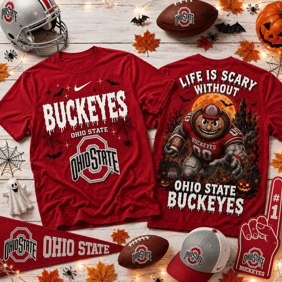 Ohio State Buckeyes | Premium NCAA Halloween 3D Shirt NY
