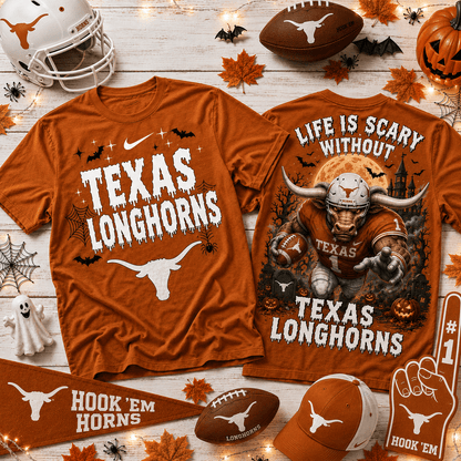 Texas Longhorns | Premium NCAA Halloween 3D Shirt NY