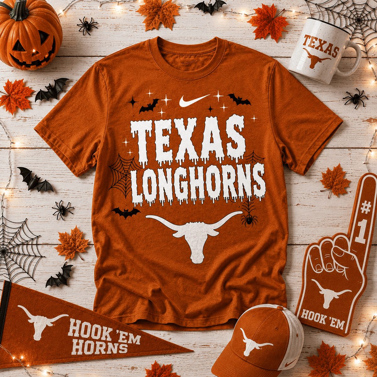 Texas Longhorns | Premium NCAA Halloween 3D Shirt NY