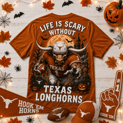 Texas Longhorns | Premium NCAA Halloween 3D Shirt NY