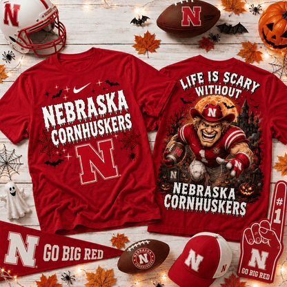 Nebraska Cornhuskers | Premium NCAA Halloween 3D Shirt NY