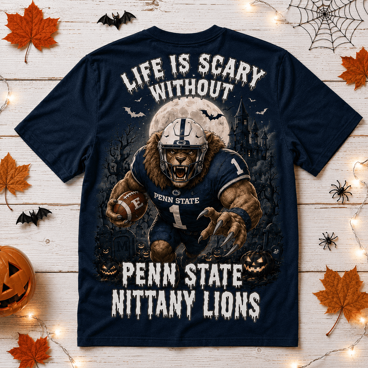 Penn State Nittany Lions | Premium NCAA Halloween 3D Shirt NY