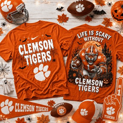 Clemson Tigers | Premium NCAA Halloween 3D Shirt NY
