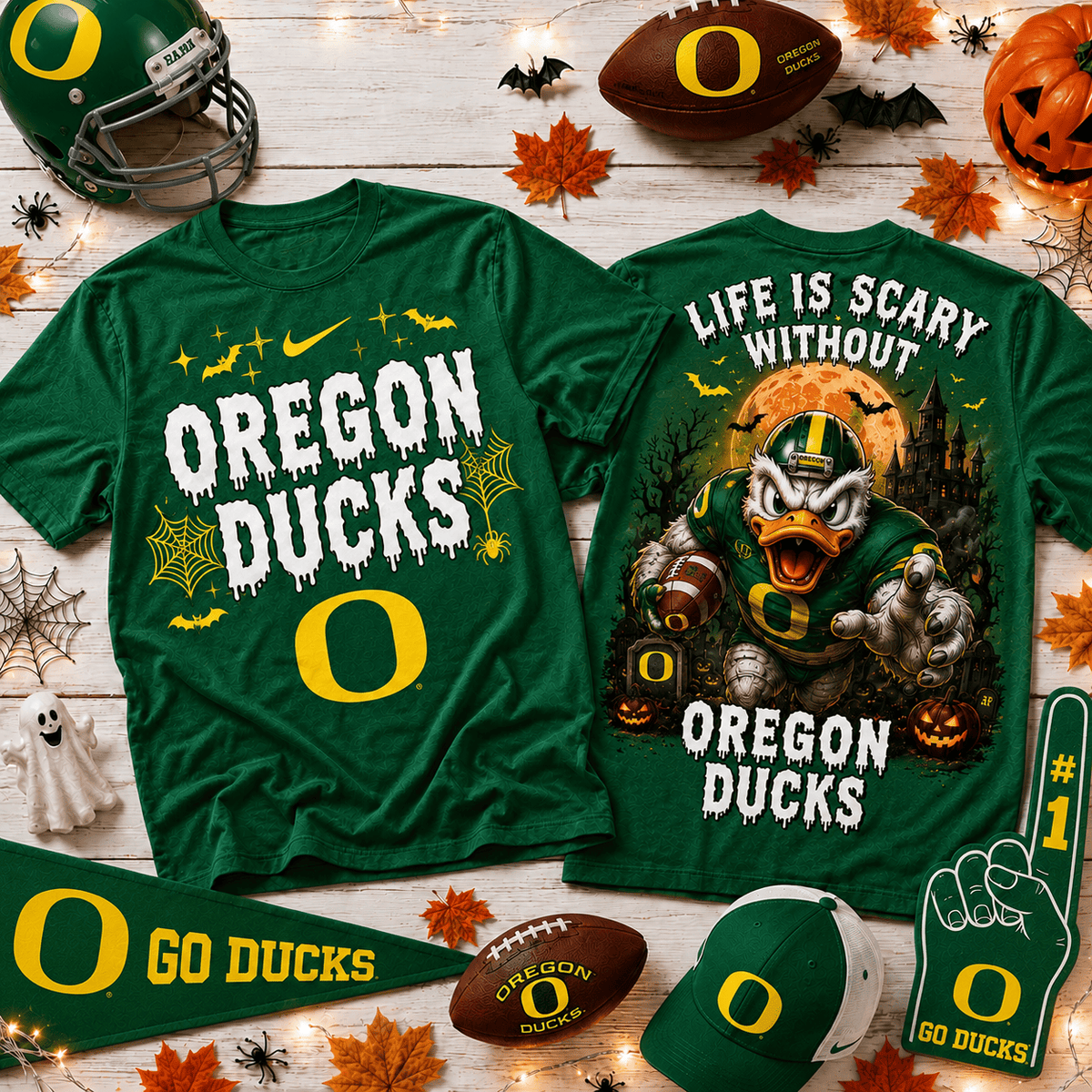 Oregon Ducks | Premium NCAA Halloween 3D Shirt NY