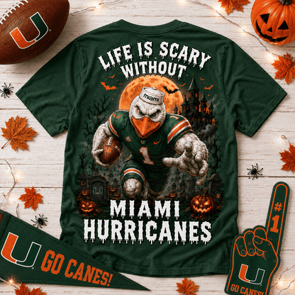 Miami Hurricanes | Premium NCAA Halloween 3D Shirt NY