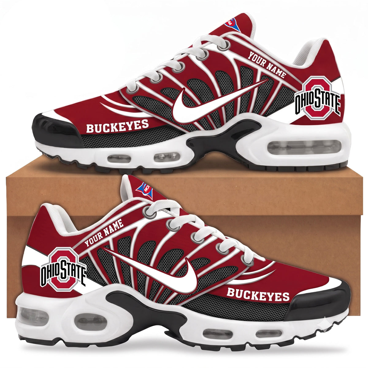 Ohio State Buckeyes | Premium NCAA Custom Team Air Max Shoes