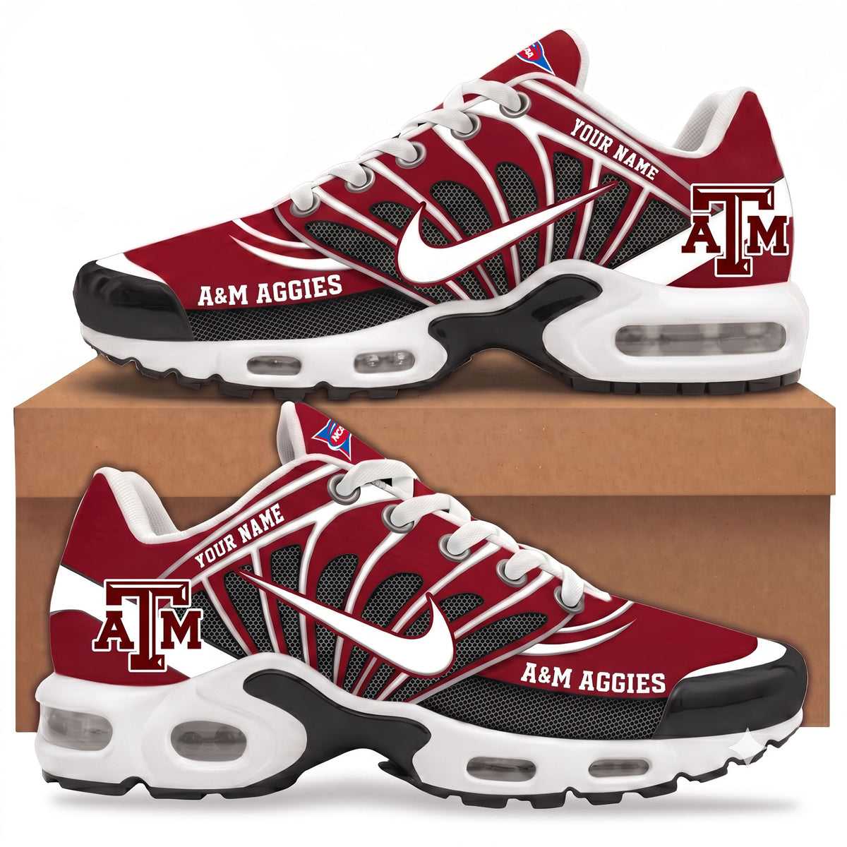 Texas A&M Aggies | Premium NCAA Custom Team Air Max Shoes