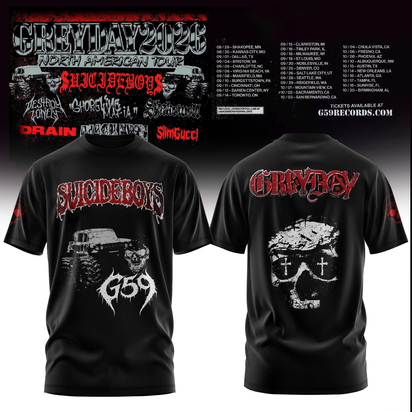 Greyday 2026 - North American Tour T-Shirt | UF81