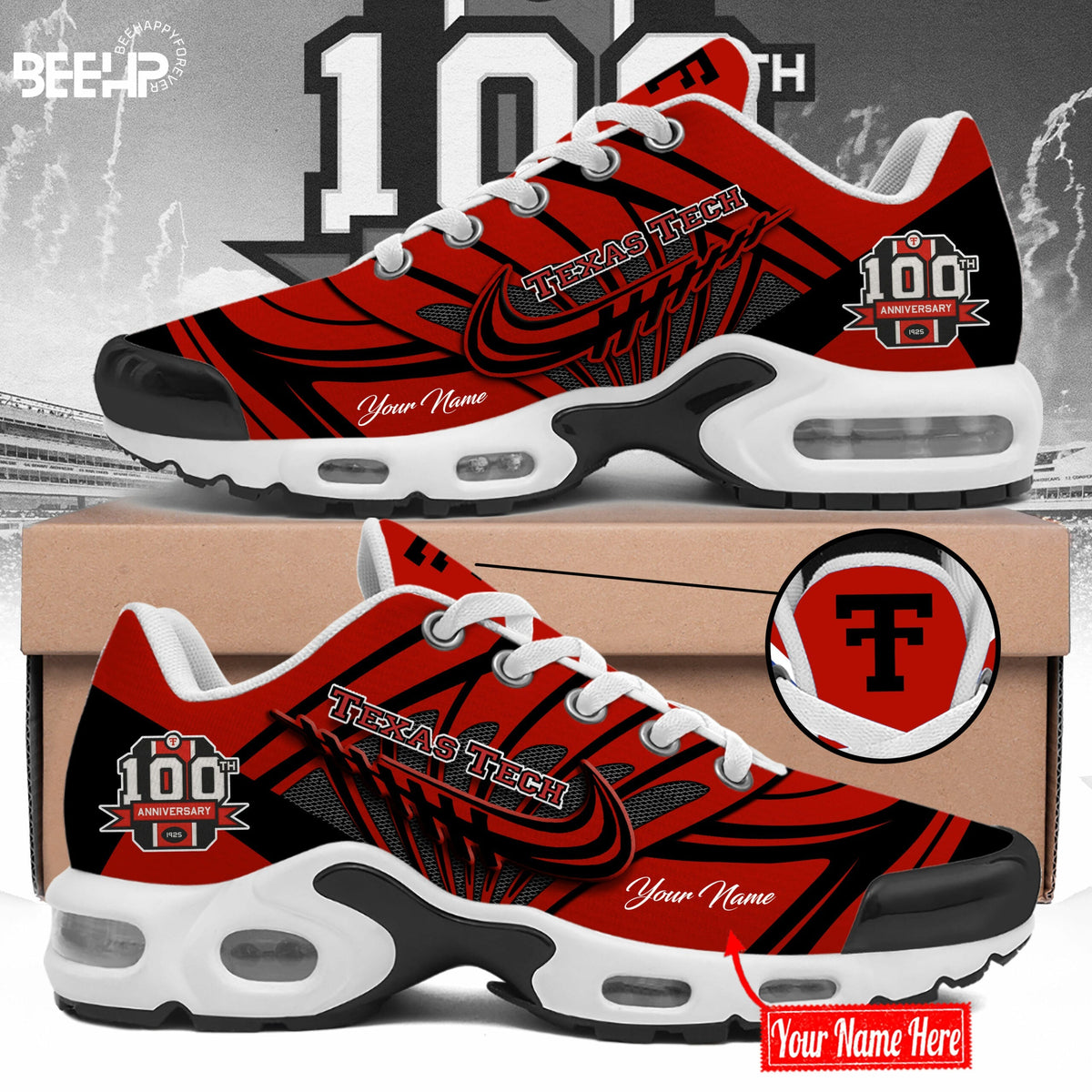 Texas Tech Red Raiders 100th Anniversary Limited Edition New Shoes | TZ79