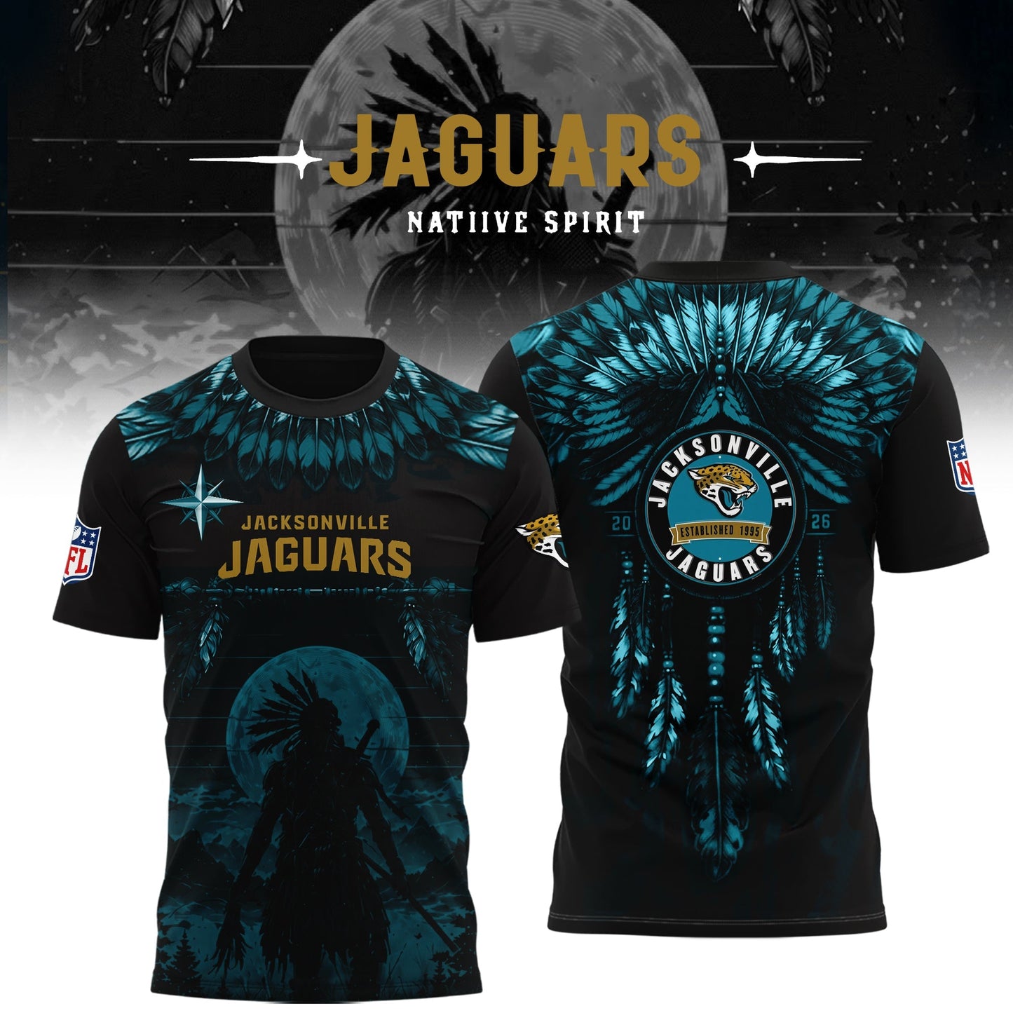 Limited Editon Jacksonville Jaguars Native Spirit Heritage 2026 Shirt
