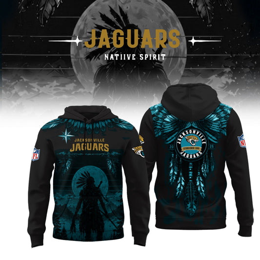 Limited Editon Jacksonville Jaguars Native Spirit Heritage 2026 Hoodie