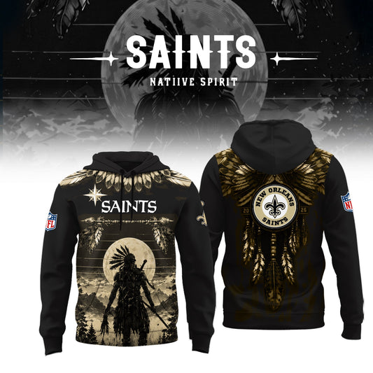 Limited Editon New Orleans Saints Native Spirit Heritage 2026 Hoodie