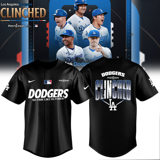 Limited Edition Los Angeles Dodgers Clinched Postseason 2026 Baseball Jersey | WL22