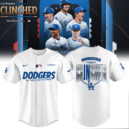 Limited Edition Los Angeles Dodgers Clinched Postseason 2026 Baseball Jersey | EF82